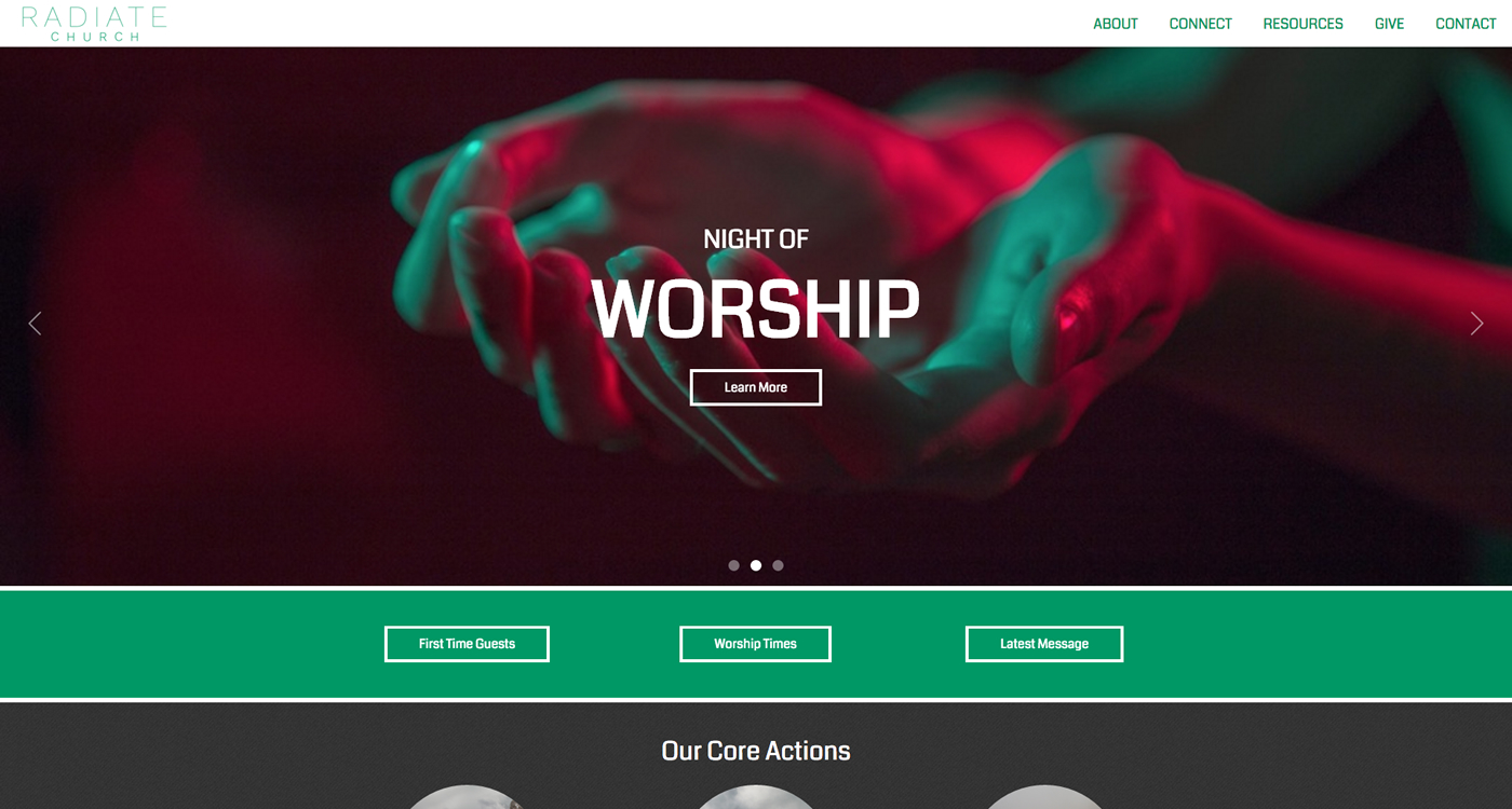 Murray Theme - Church Website Design by Radiate Ministry