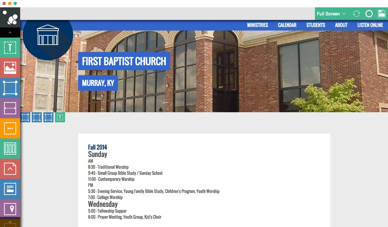 Church Website Builder